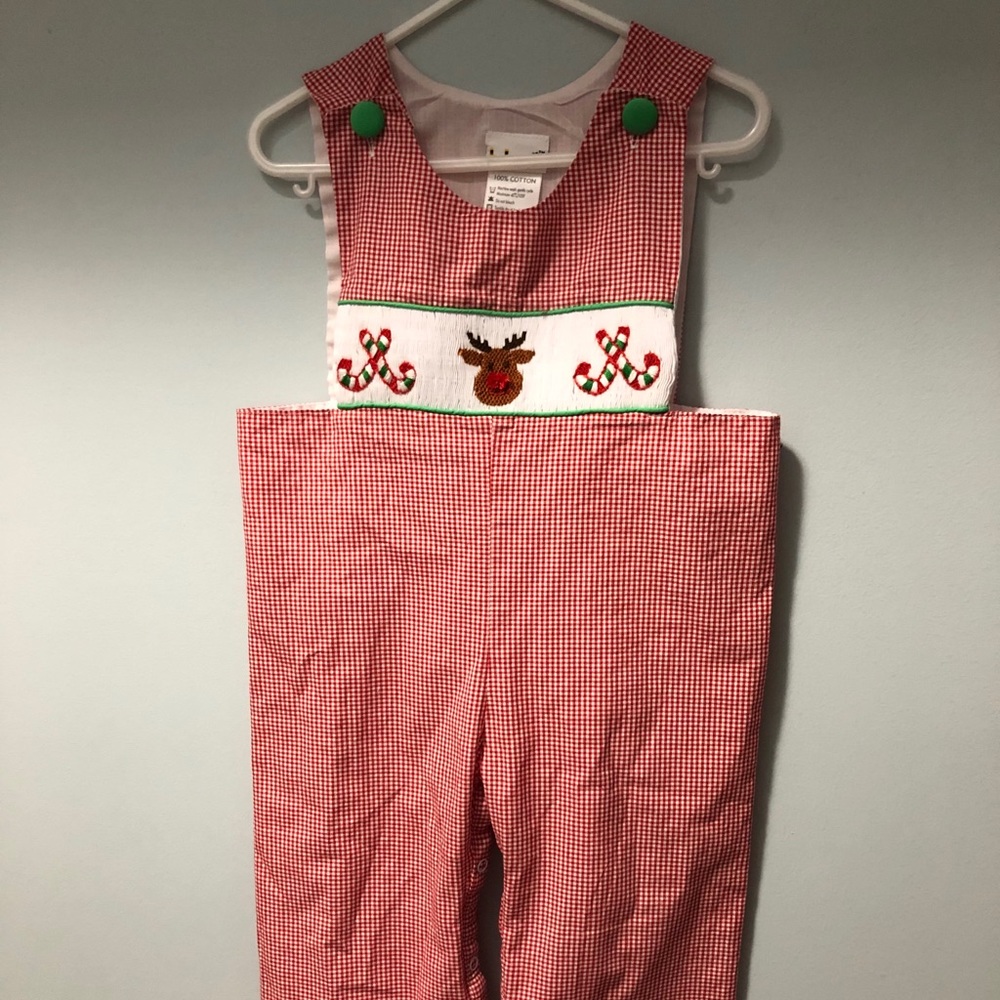 Smocked Christmas outfit size 2
